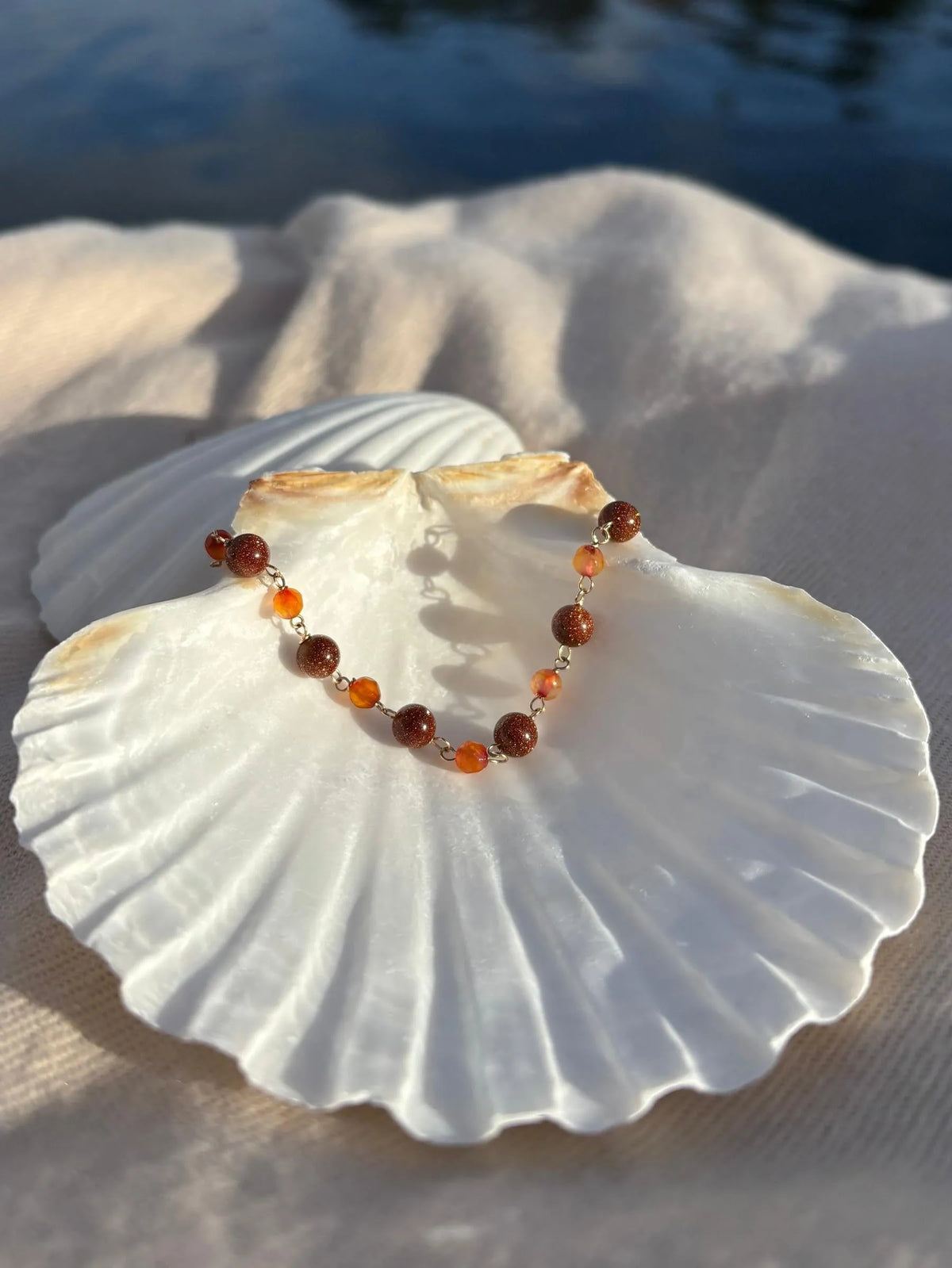 Brisa Goldstone/ Agate Sunset Bracelet