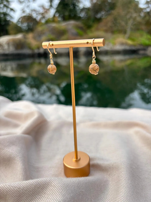 Jasper Drop Earrings