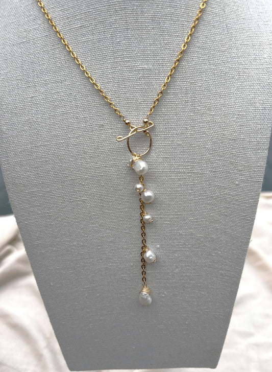 Lariat Freshwater Pearl Necklace