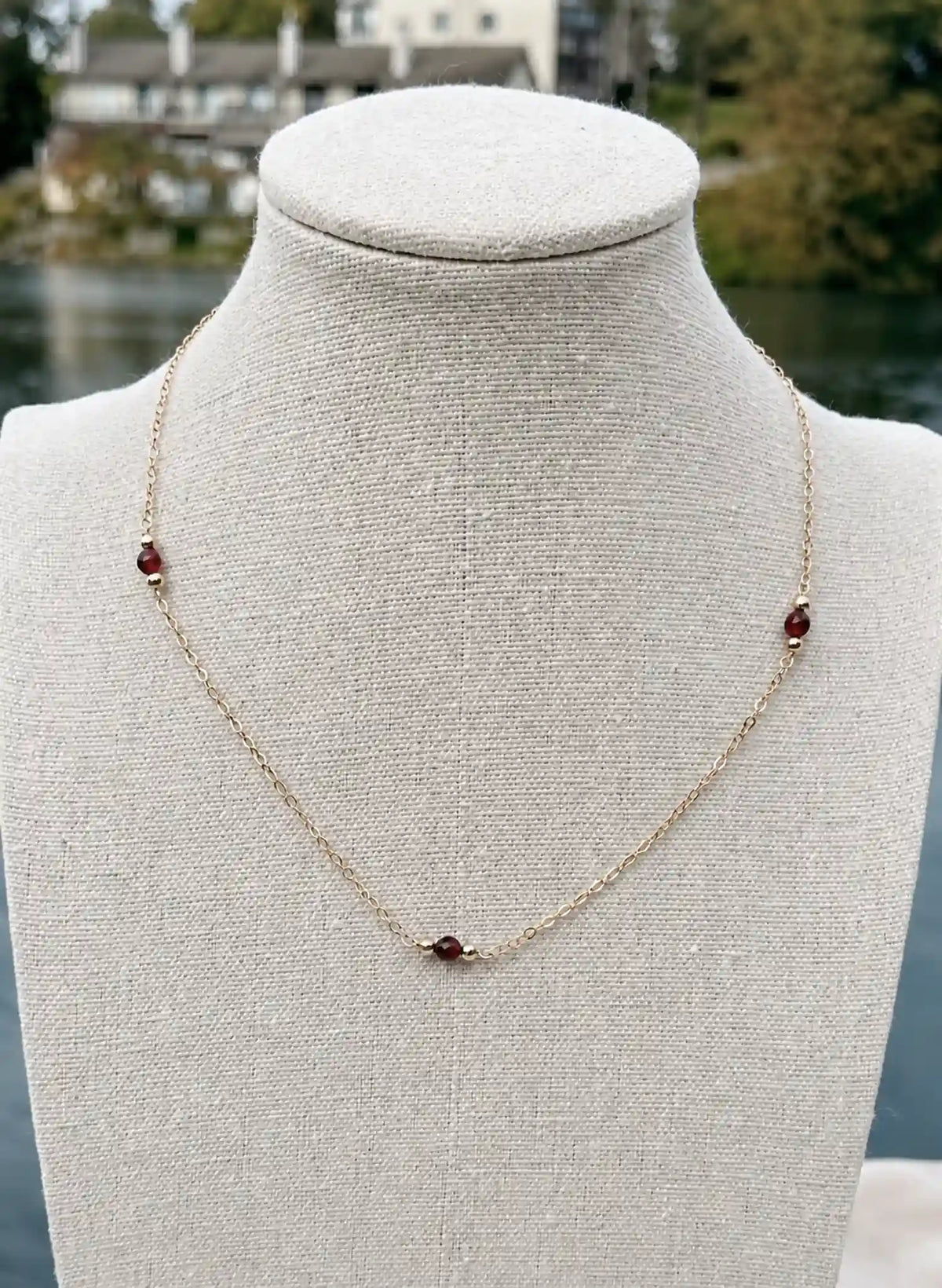 Aurora Garnet Necklace