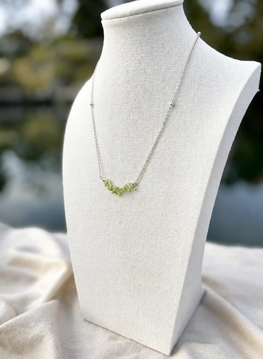 Luna Sterling Silver Peridot Necklace