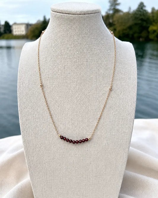 Luna Garnet Necklace