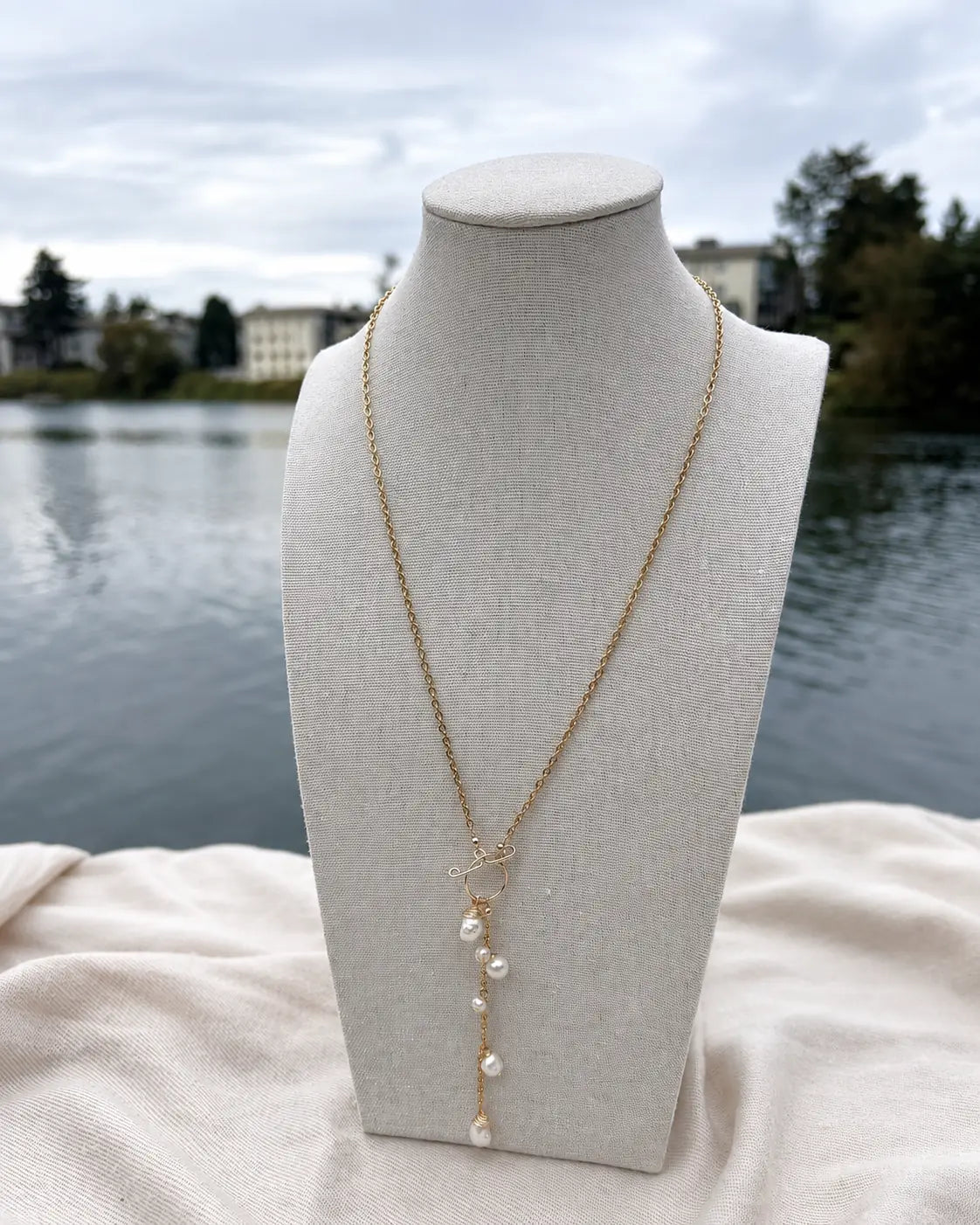 Lariat Freshwater Pearl Necklace