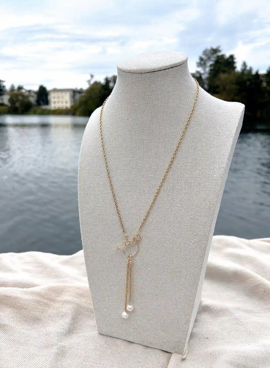 Freshwater Pearl Toggle Clasp Necklace