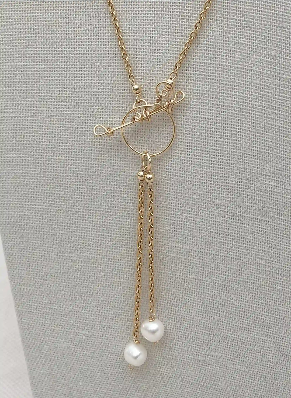 Freshwater Pearl Toggle Clasp Necklace