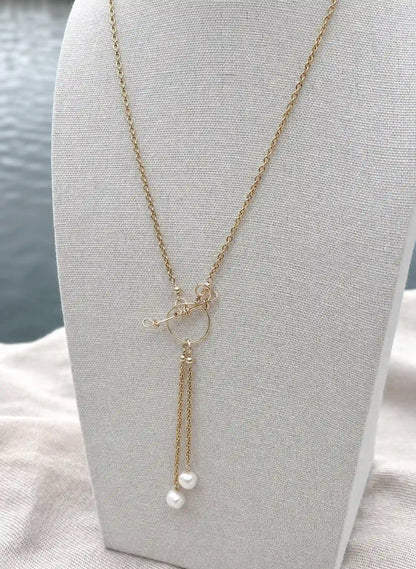 Freshwater Pearl Toggle Clasp Necklace