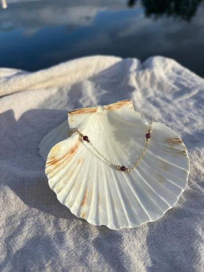 Aurora Garnet Bracelet