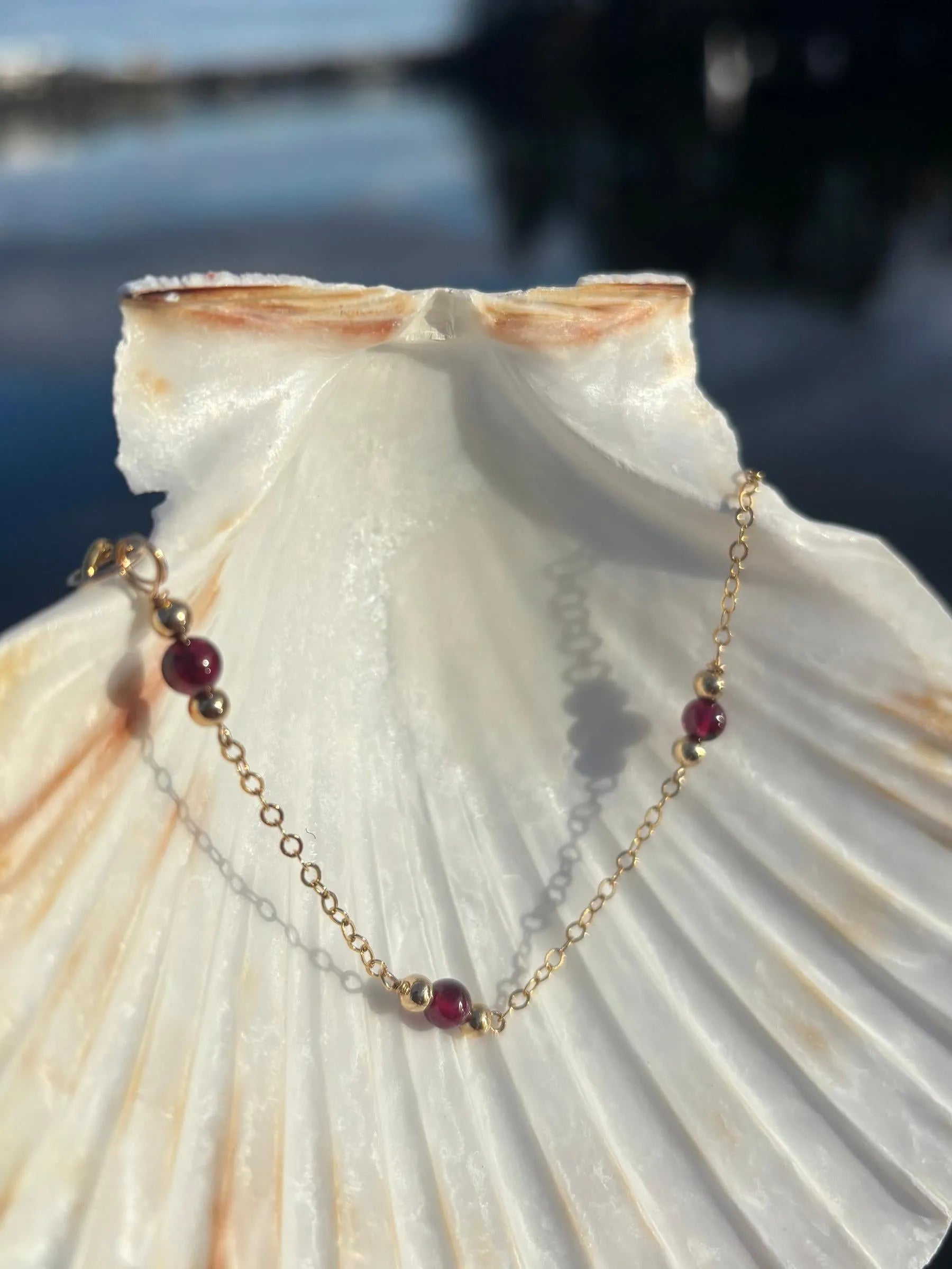 Aurora Garnet Bracelet