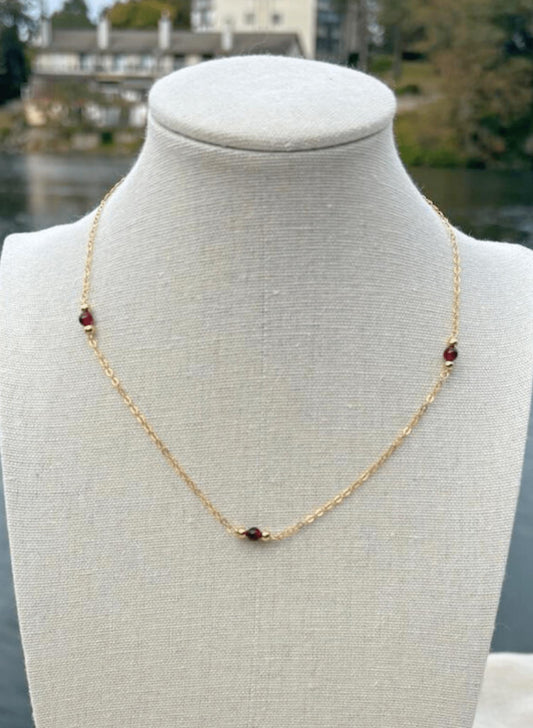 Aurora Garnet Necklace