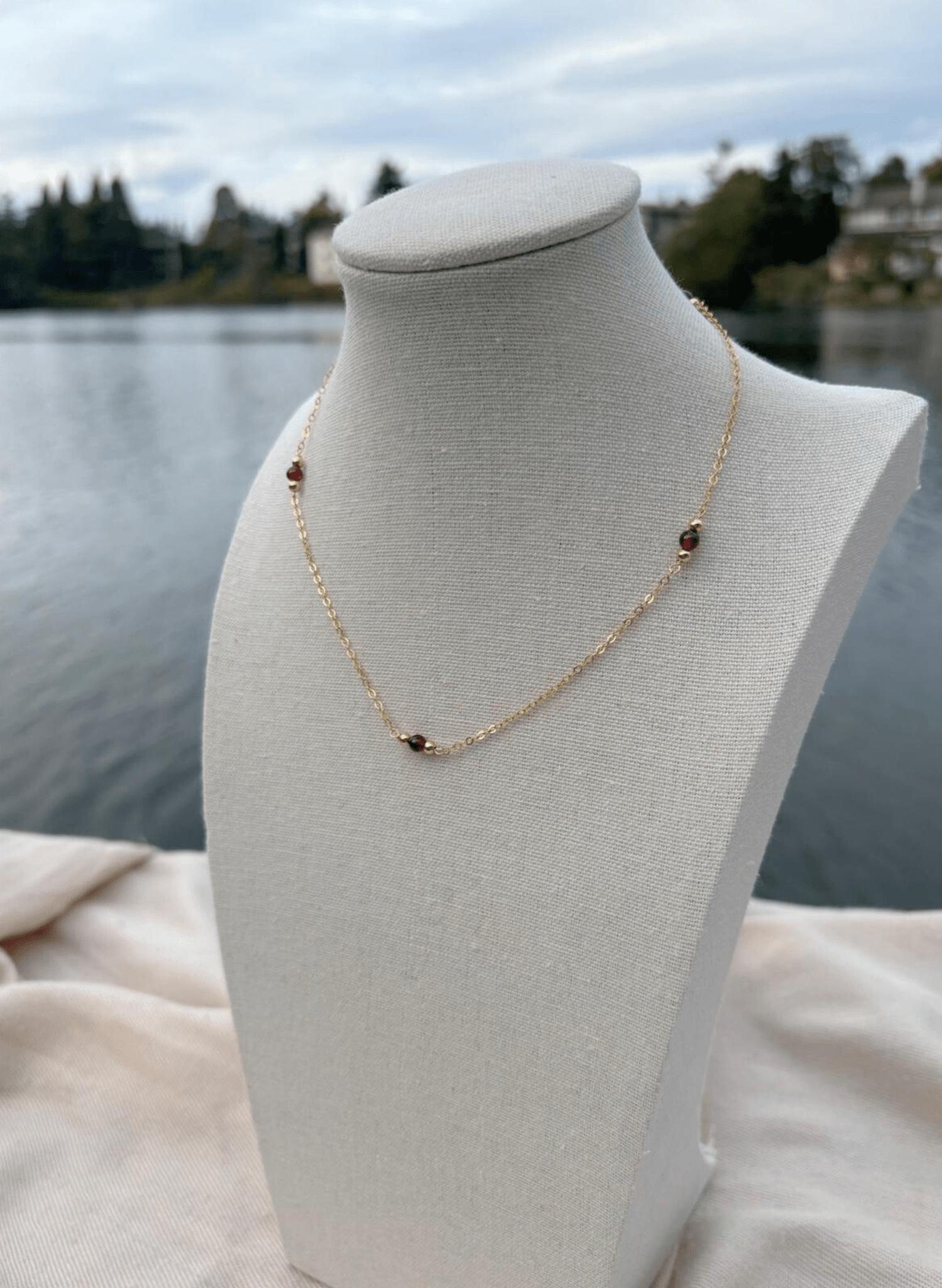 Aurora Garnet Necklace
