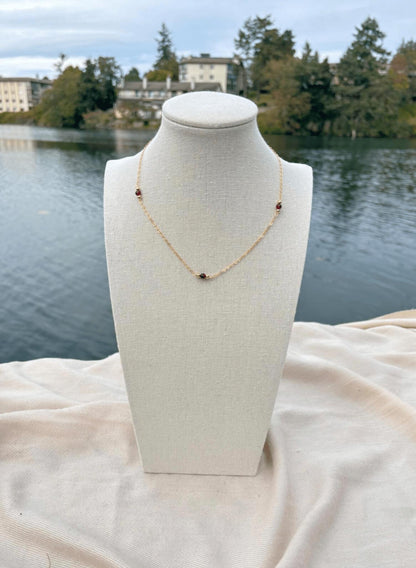 Aurora Garnet Necklace