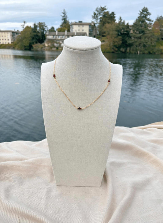 Aurora Garnet Necklace