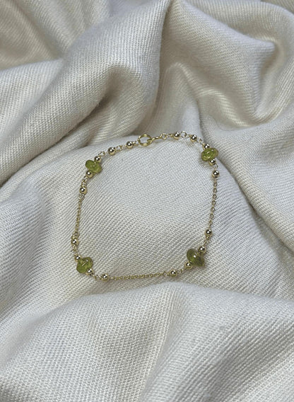 Aurora Peridot Bracelet