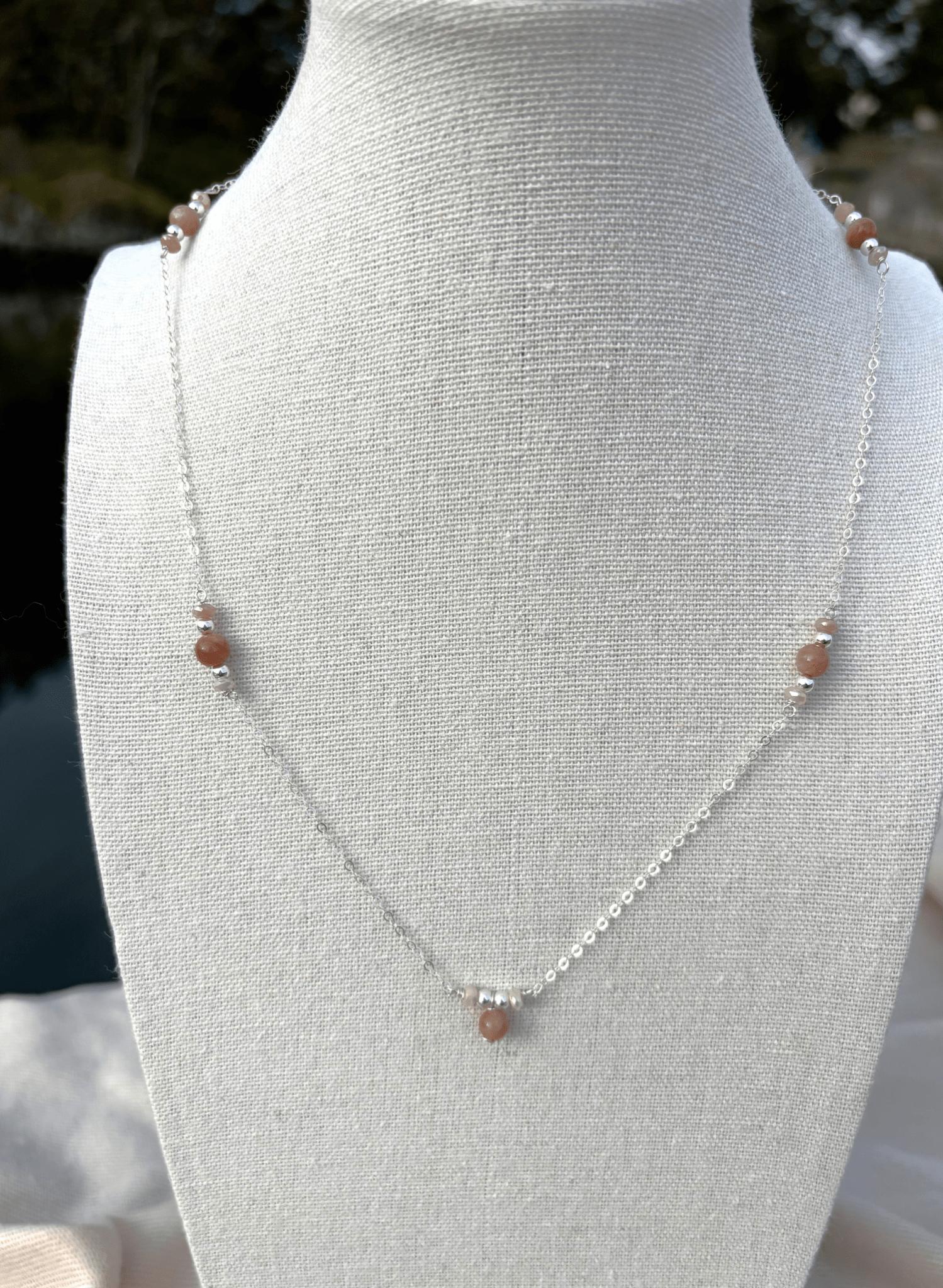 Aurora SS Sunstone Necklace