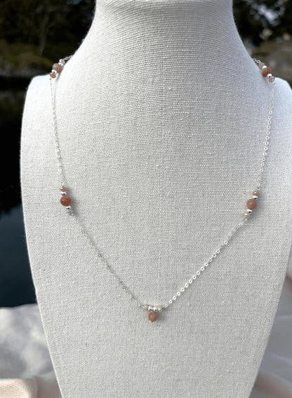 Aurora SS Sunstone Necklace