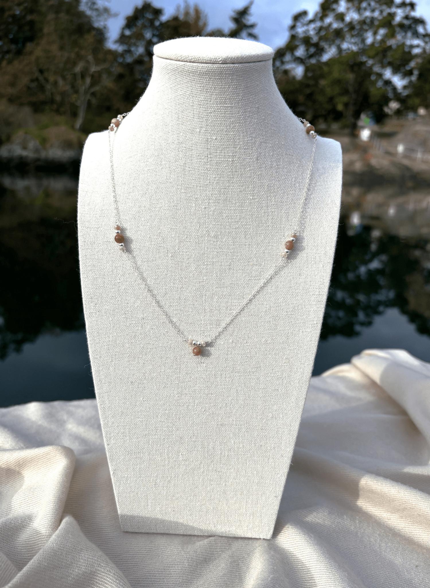 Aurora SS Sunstone Necklace