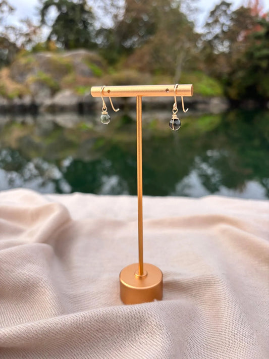 BC Nephrite Jade Drop Earrings