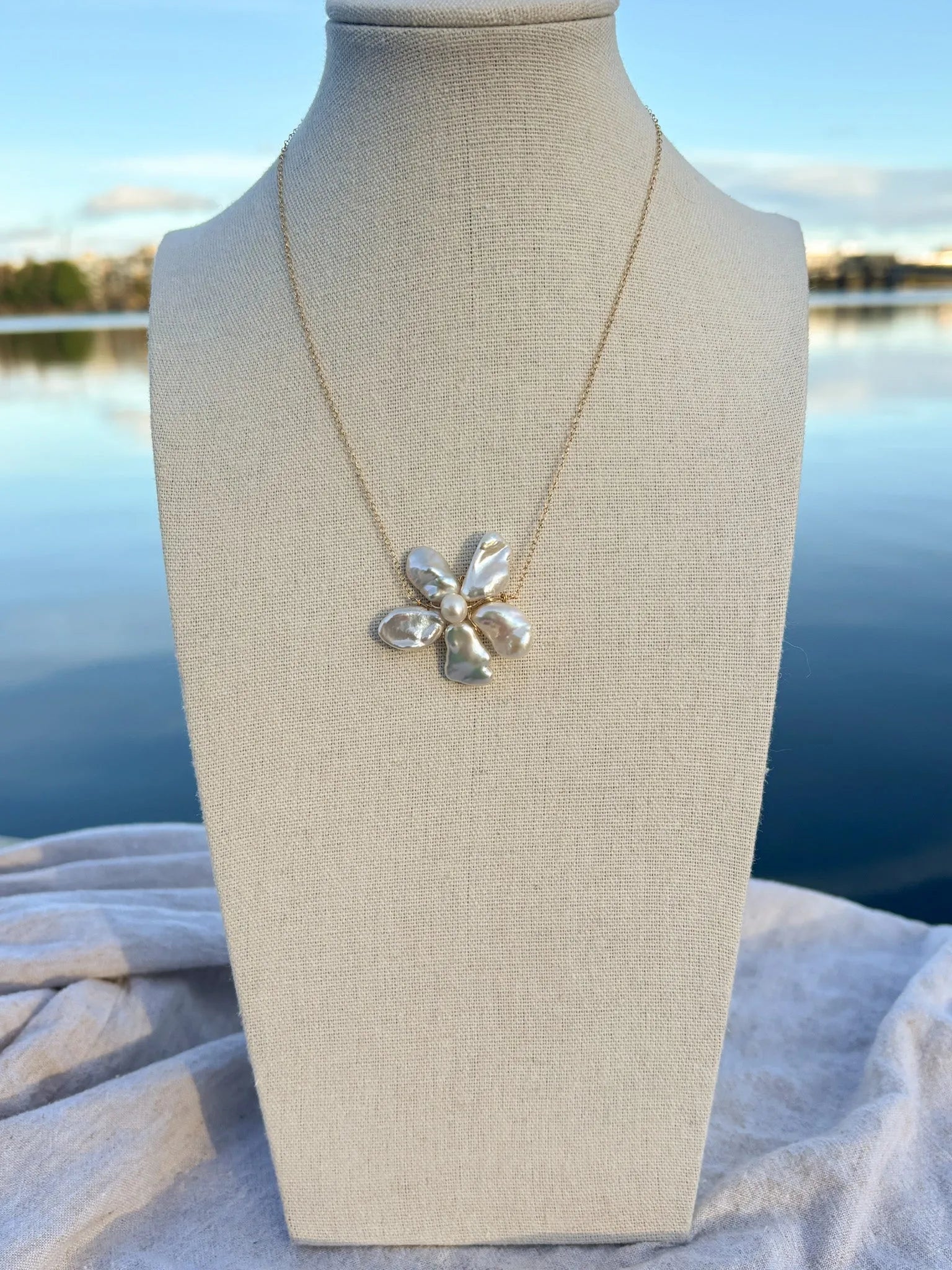 Flora Baroque Freshwater Pearl Necklace