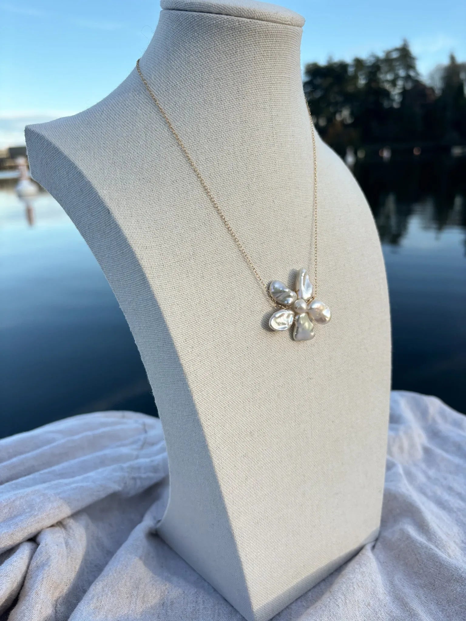 Flora Baroque Freshwater Pearl Necklace