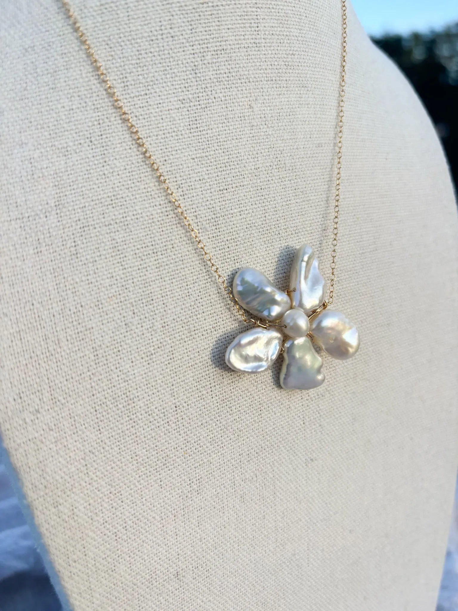 Flora Baroque Freshwater Pearl Necklace