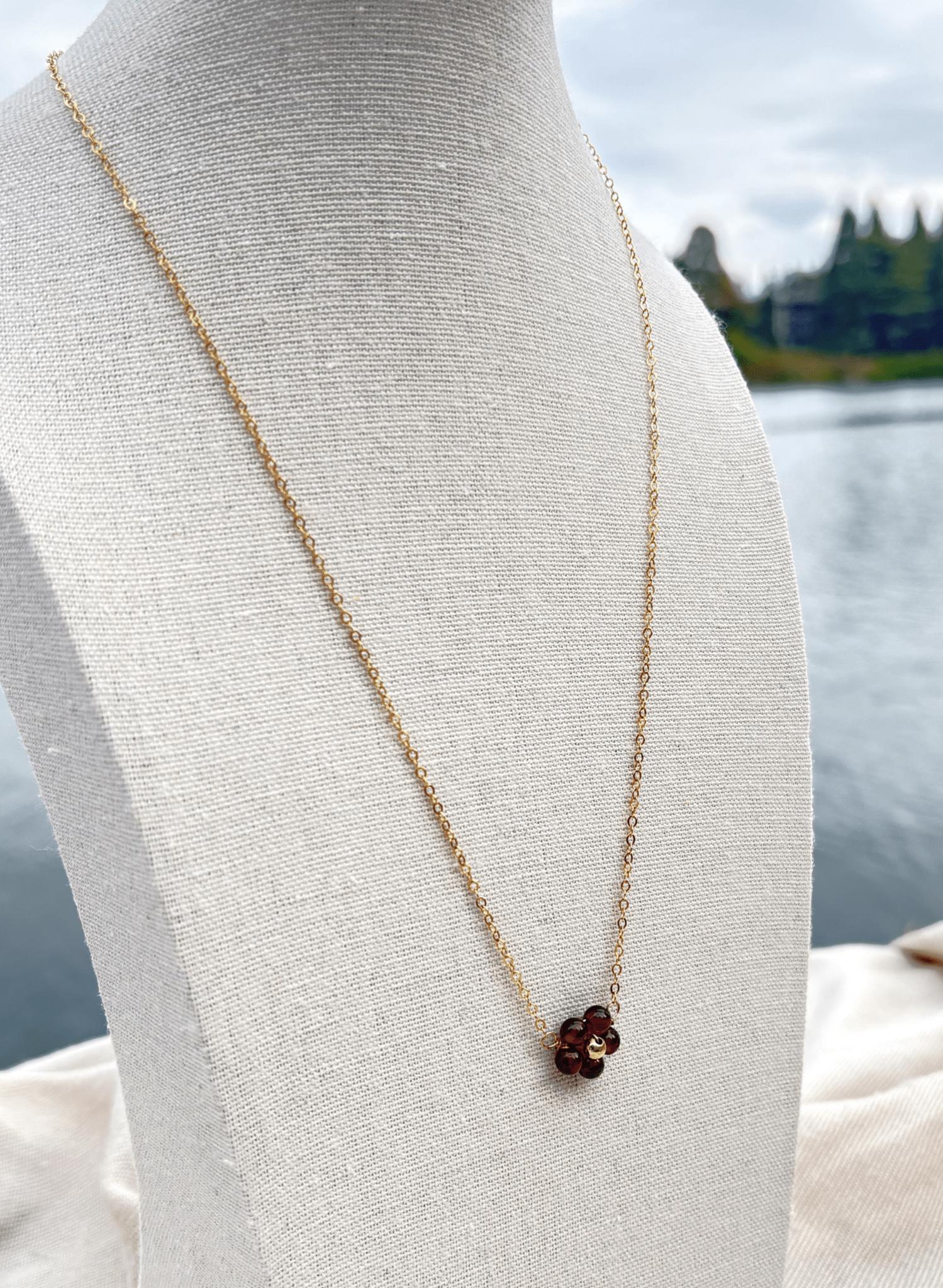 Flora Garnet Necklace