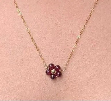 Flora Garnet Necklace