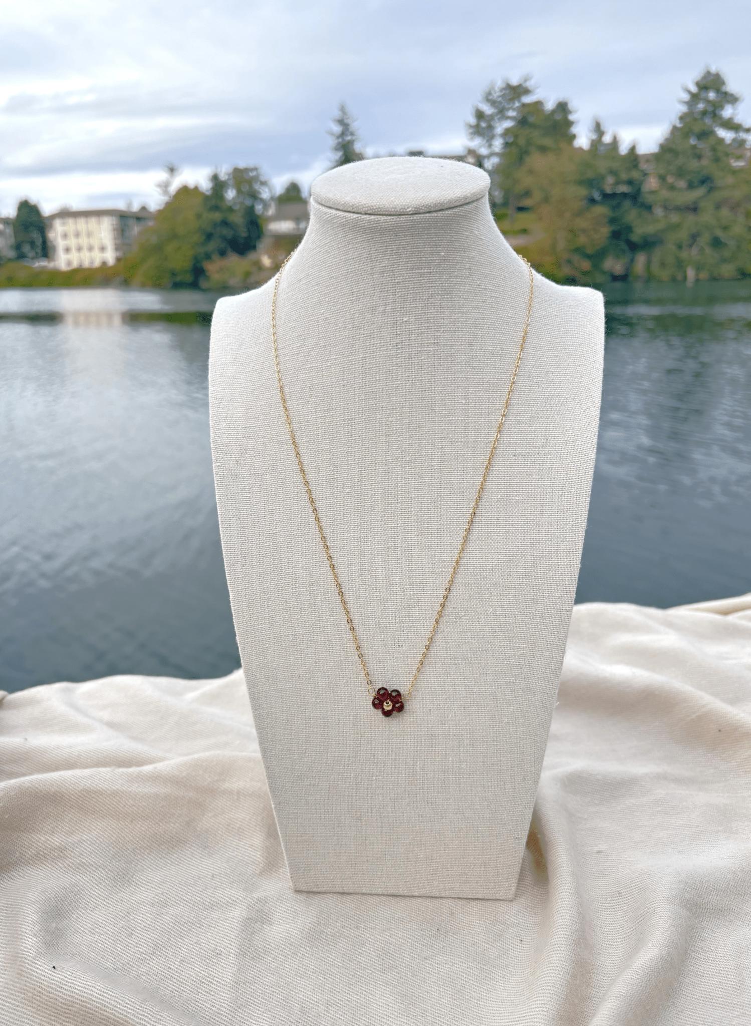 Flora Garnet Necklace