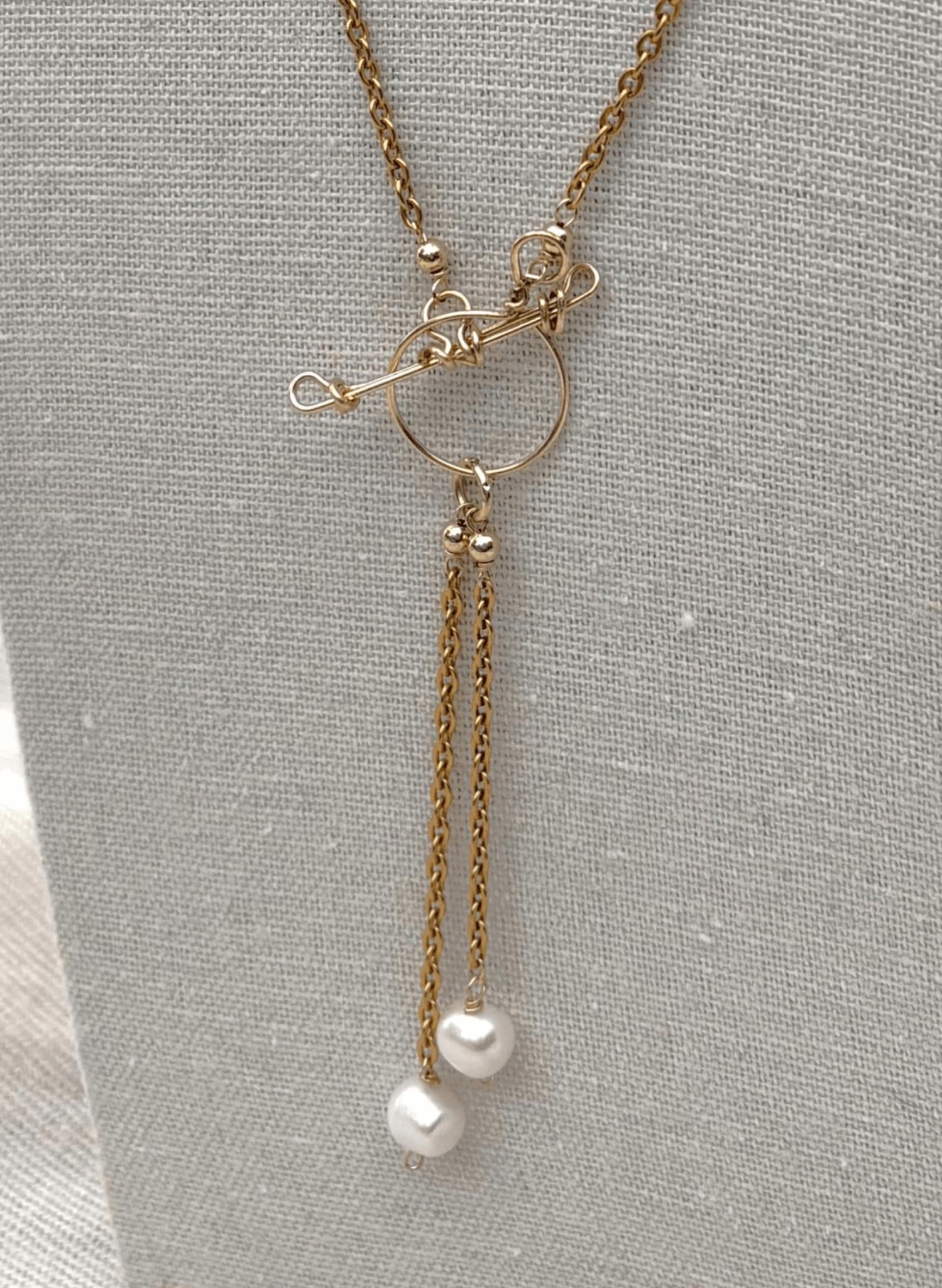 Freshwater Pearl Toggle Clasp Necklace