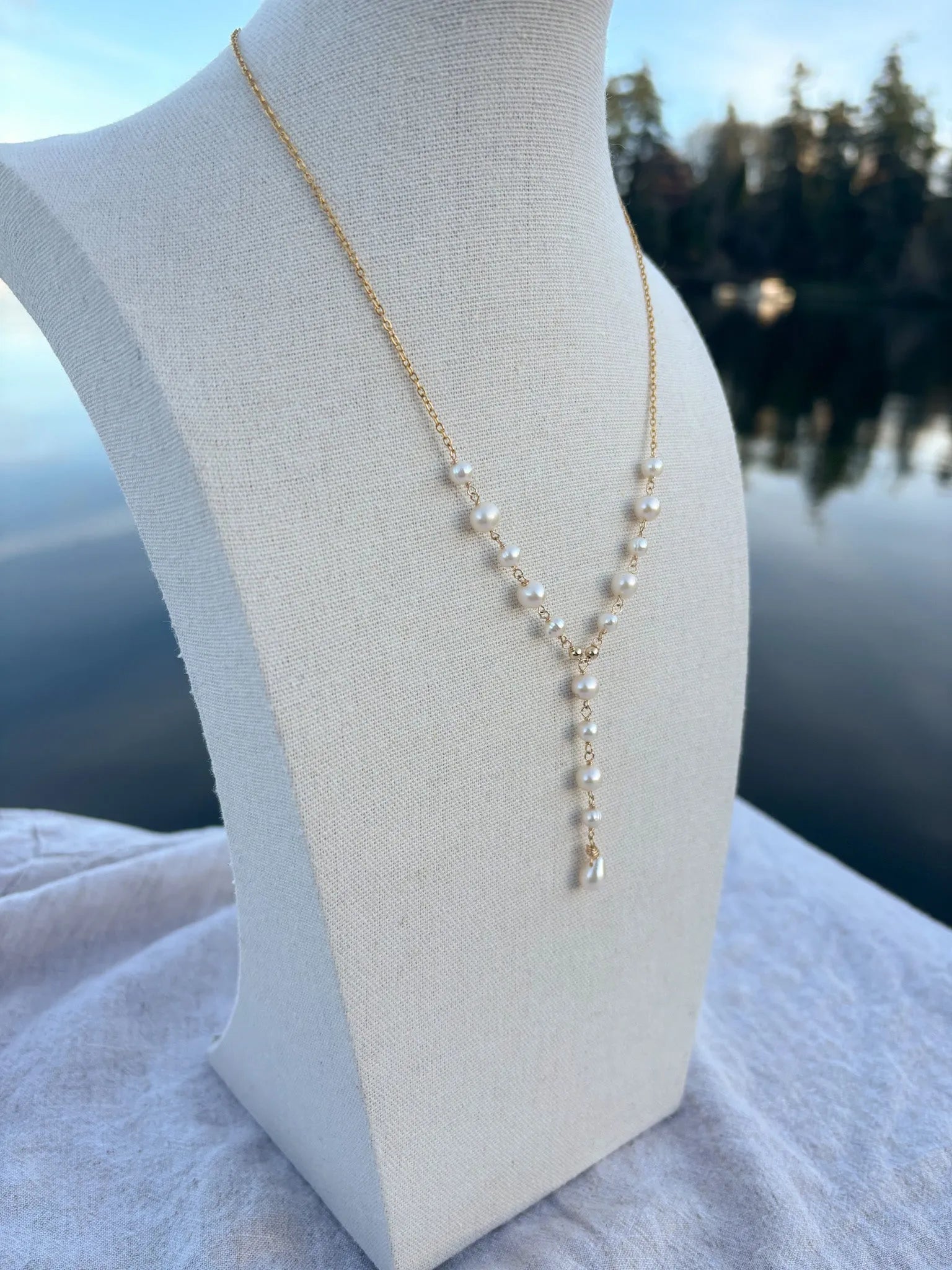Freshwater Pearl Y Necklace