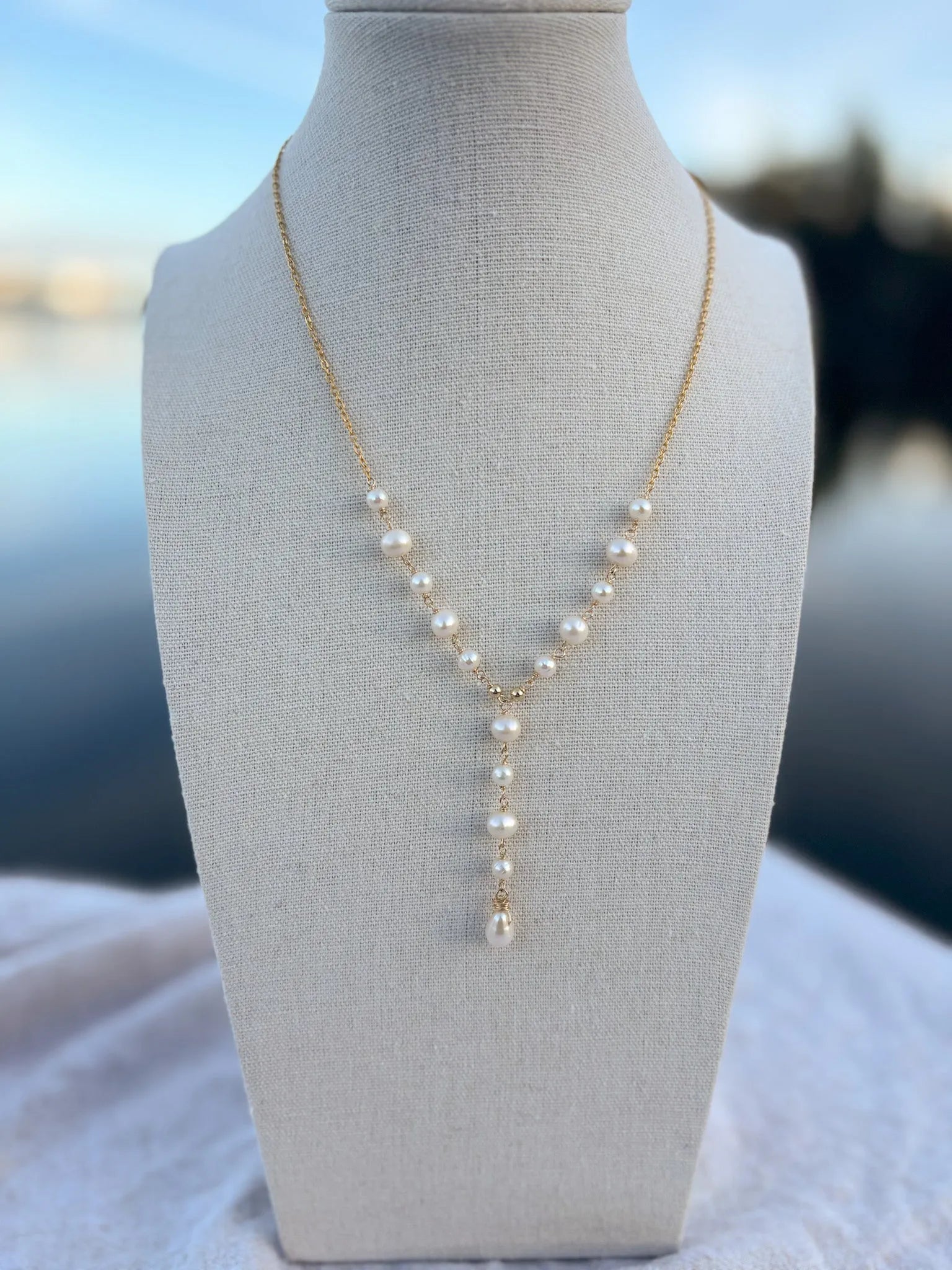 Freshwater Pearl Y Necklace