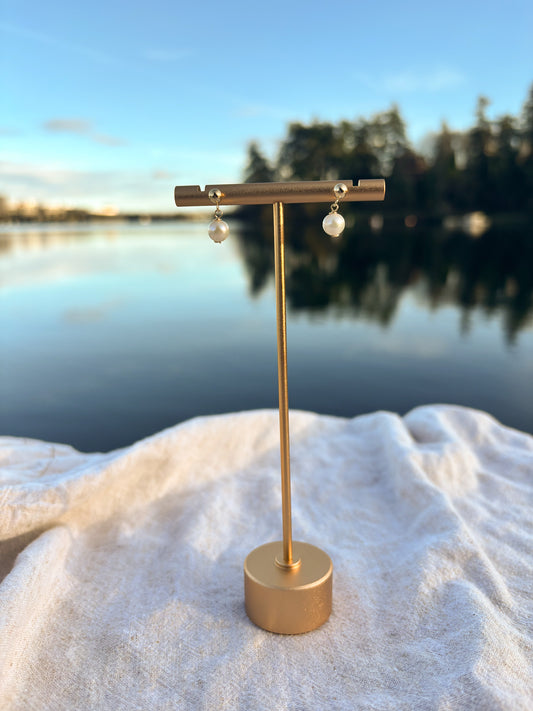 Single Freshwater Pearl Earrings