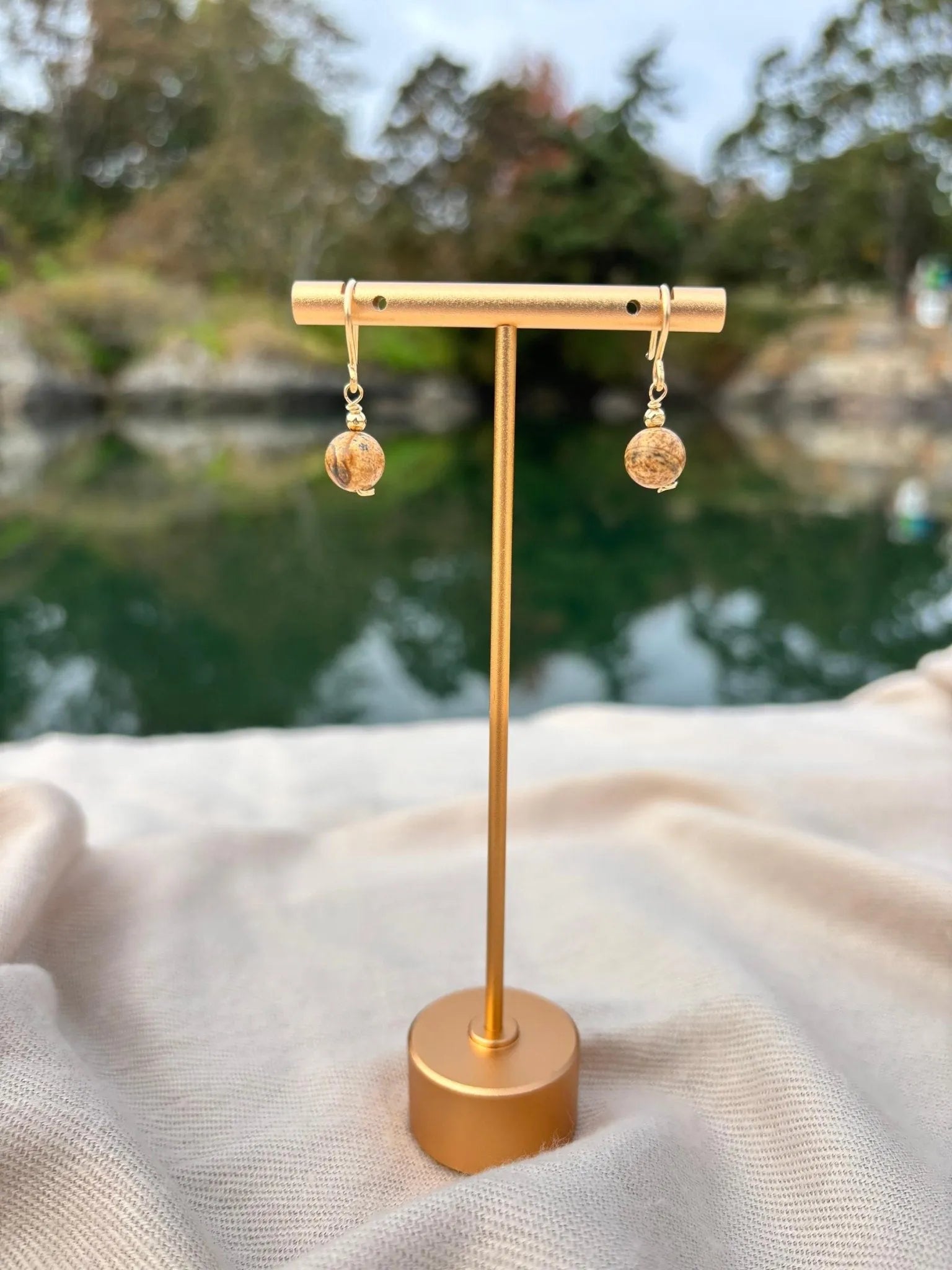 Jasper Drop Earrings