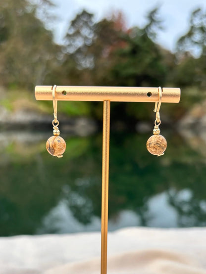 Jasper Drop Earrings