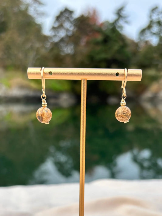 Jasper Drop Earrings