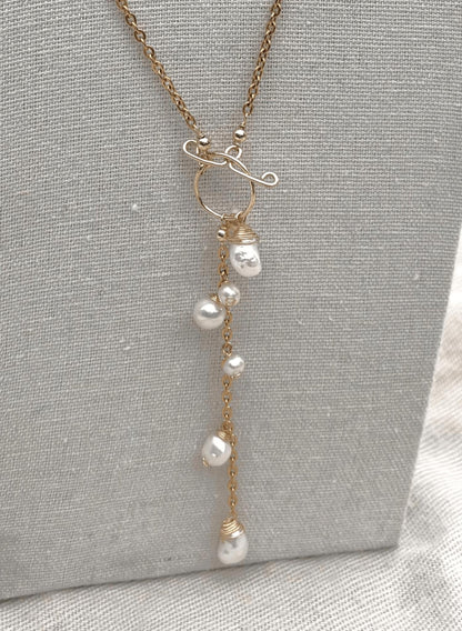 Lariat Freshwater Pearl Necklace