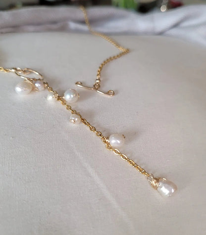 Lariat Freshwater Pearl Necklace