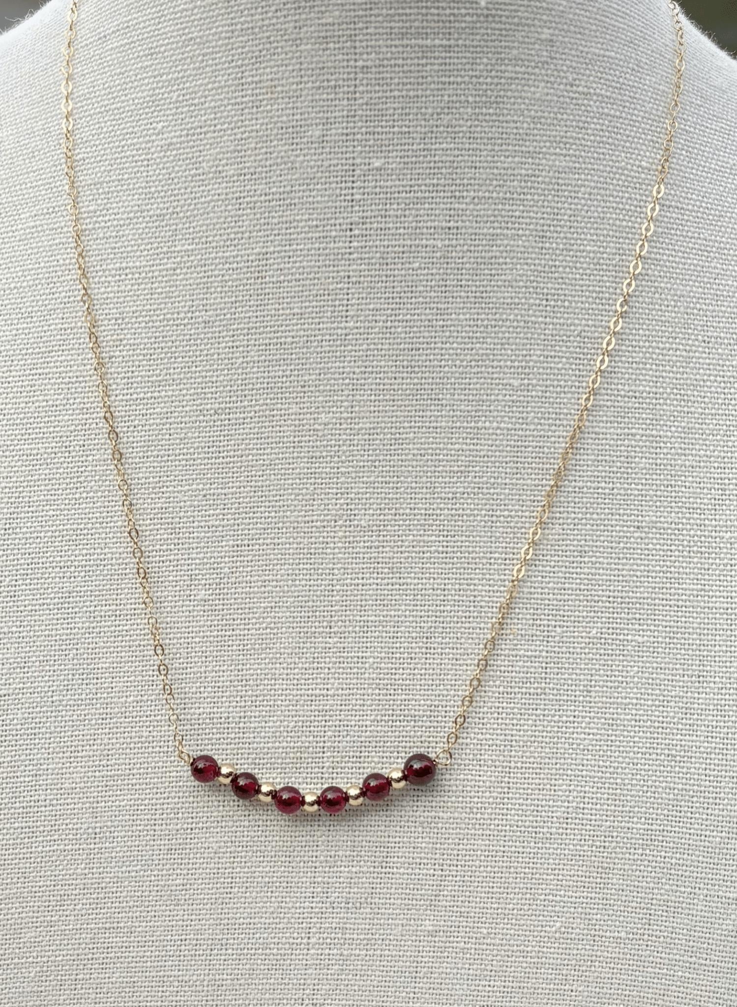 Luna Garnet Necklace