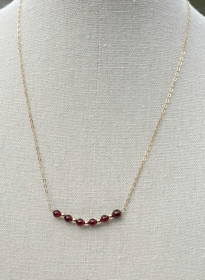 Luna Garnet Necklace