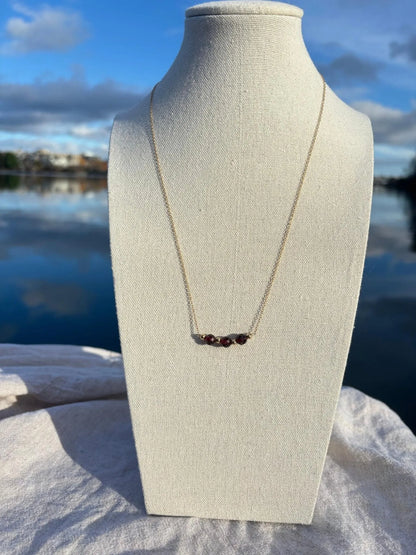 Luna Garnet Necklace