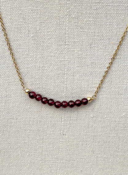 Luna Garnet Necklace
