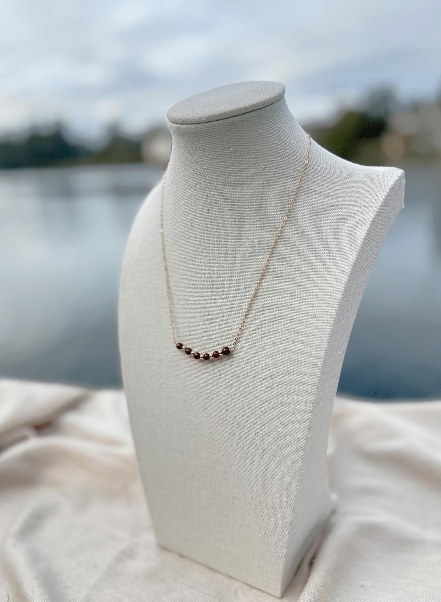 Luna Garnet Necklace