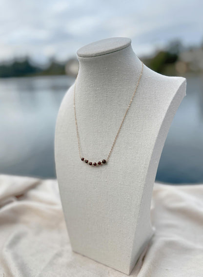 Luna Garnet Necklace