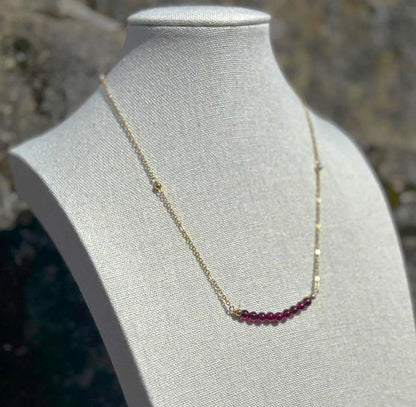 Luna Garnet Necklace