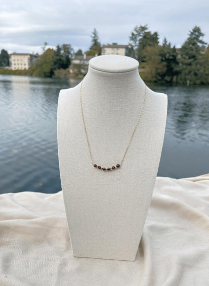 Luna Garnet Necklace