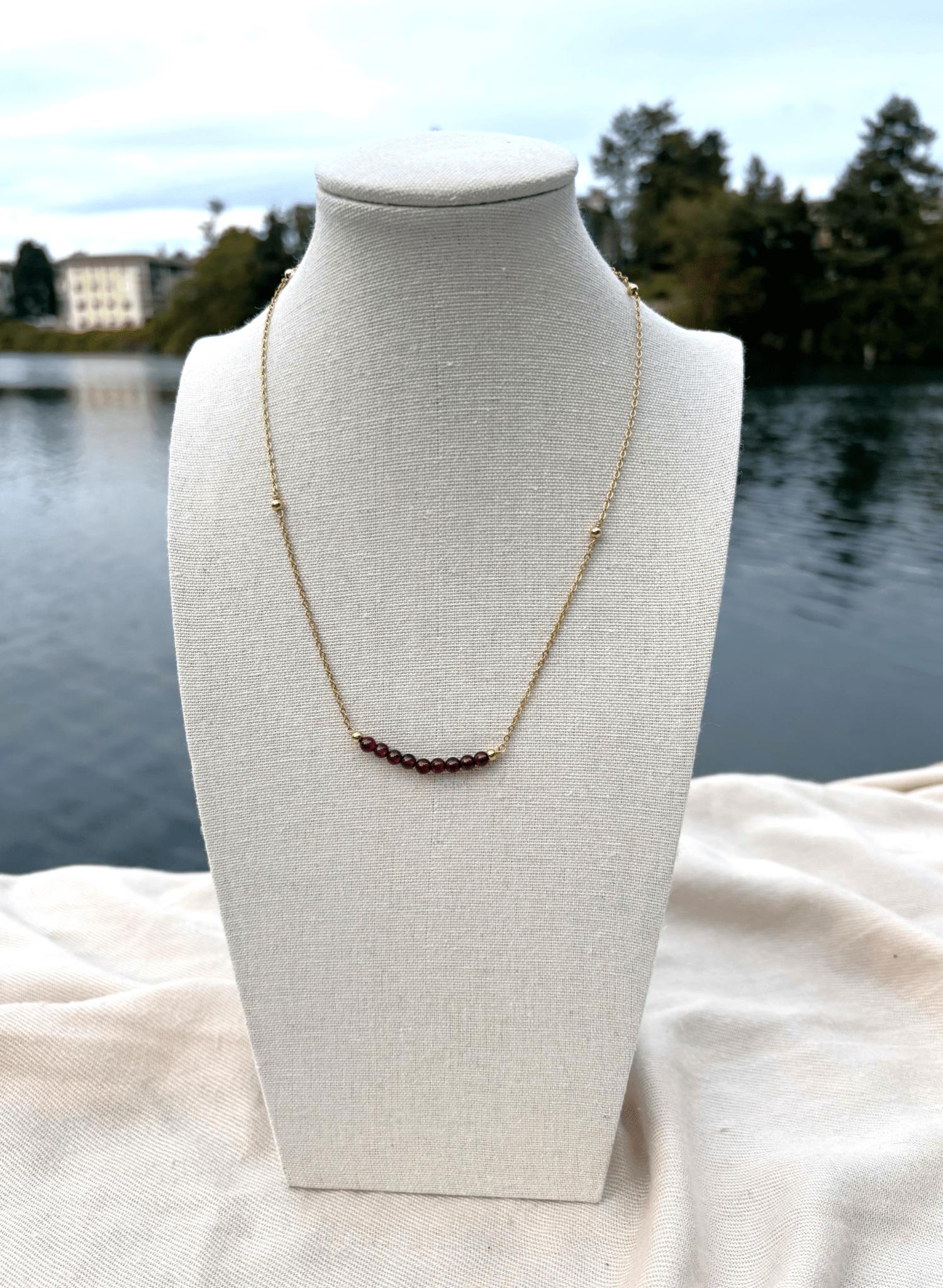 Luna Garnet Necklace