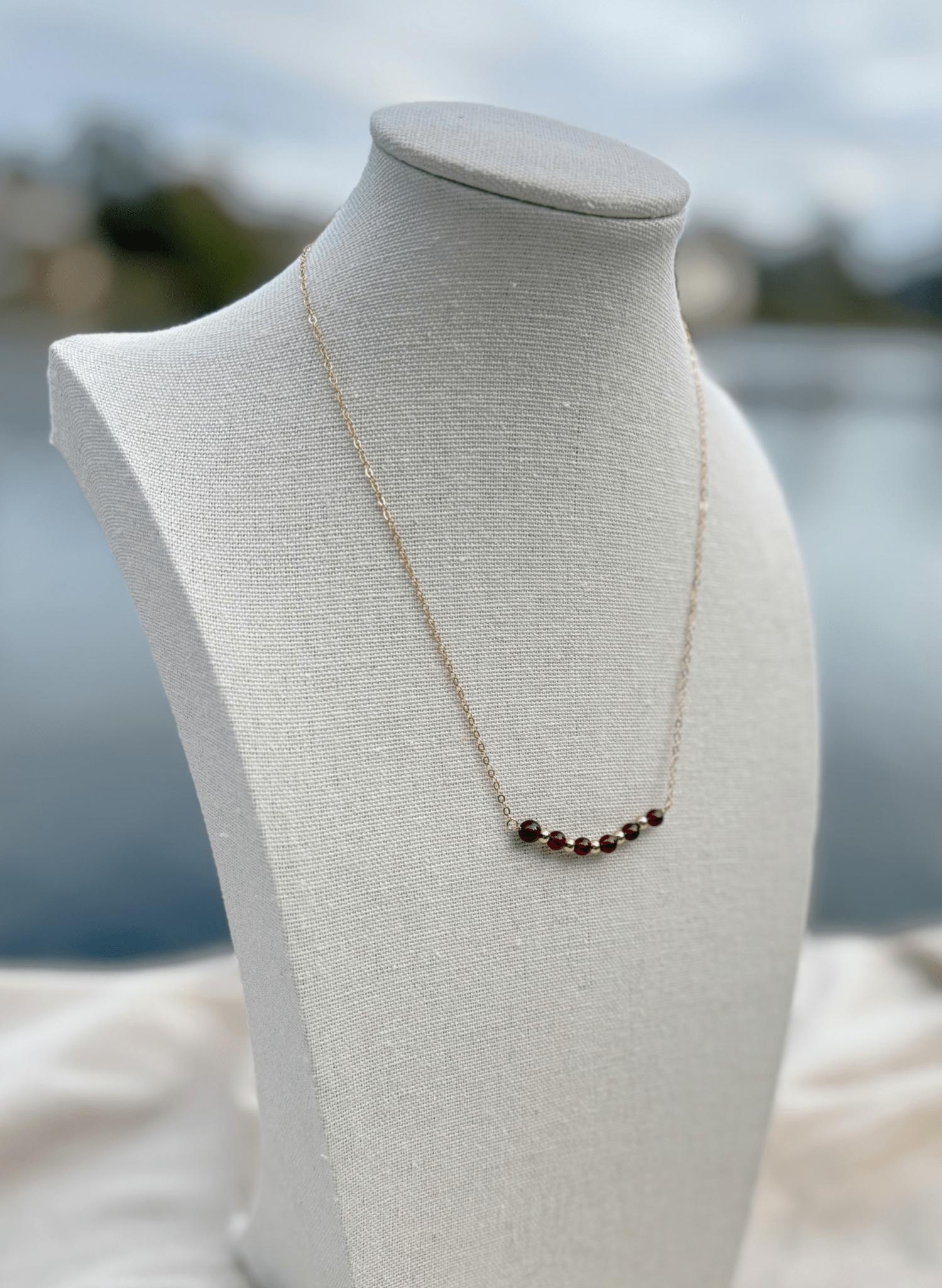 Luna Garnet Necklace