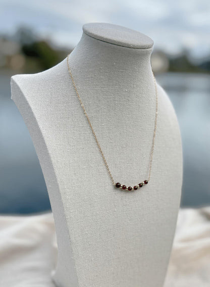 Luna Garnet Necklace