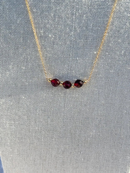 Luna Garnet Necklace