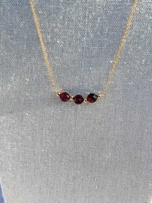 Luna Garnet Necklace