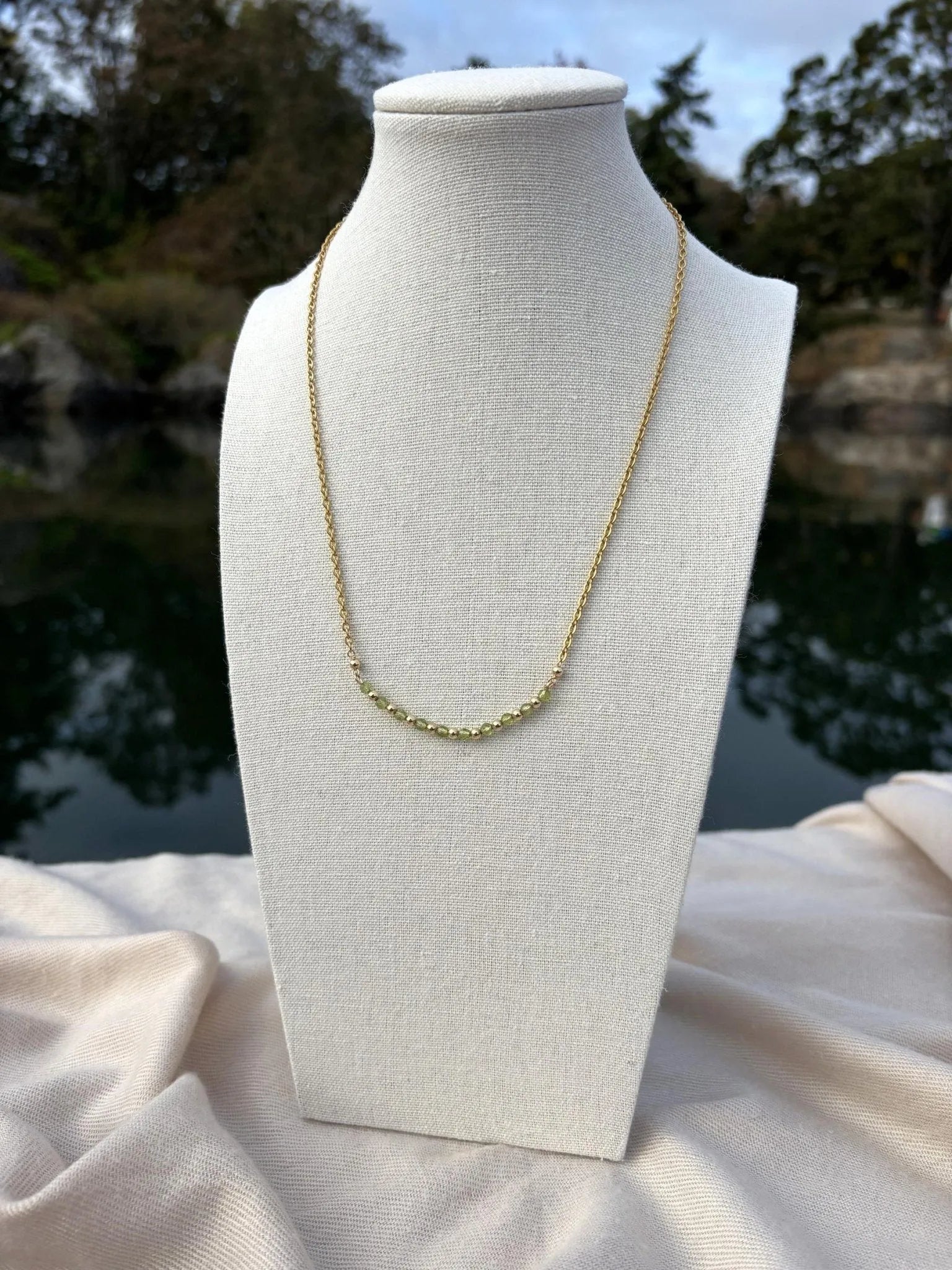 Luna Peridot Necklace